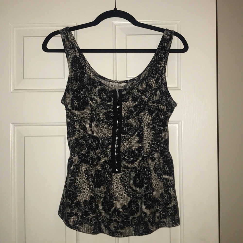 Floral Peplum Tank